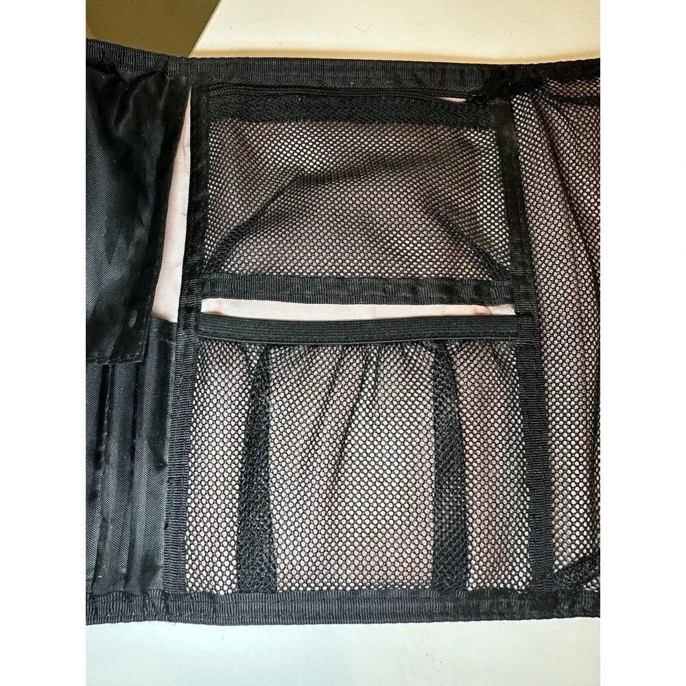 Mary Kay Black Foldable Travel Cosmetic Bag Makeup Organizer Case